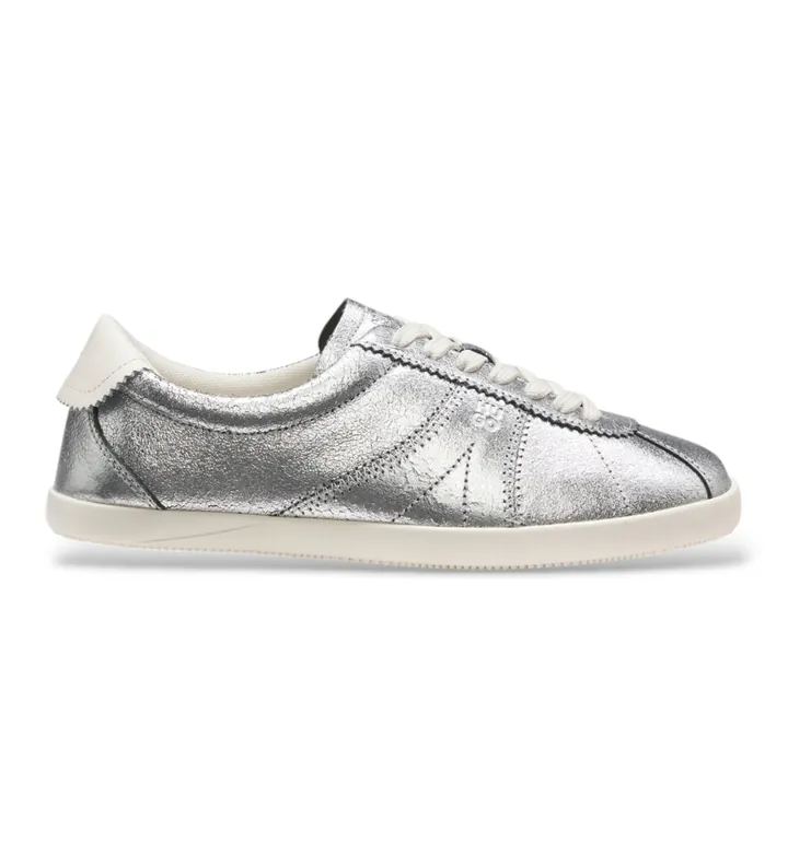 HUGO para mujer. 50569342 Zapatillas Serenata plateado (36), Piel, Plata, Plano, Cordones, Casual