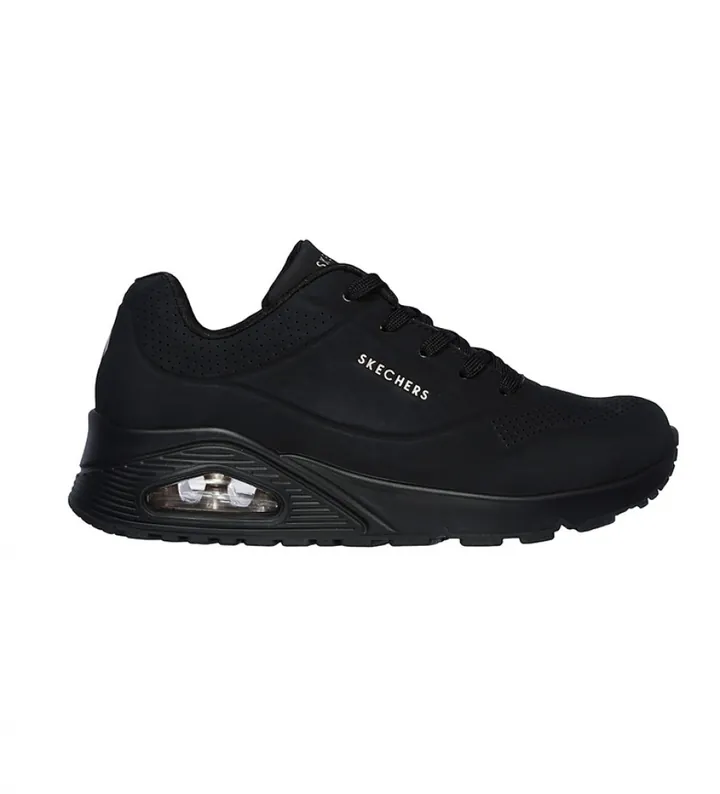 Skechers para mujer. 73690 Zapatillas Uno - Stand on Air negro (36), Cordones, Casual, Deportivo, Imitación cuero