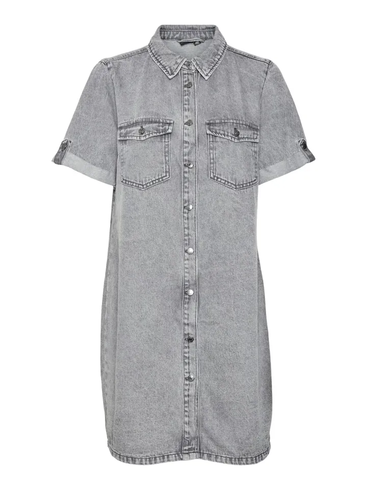 VERO MODA Vestido camisero 'Jennie' gris denim