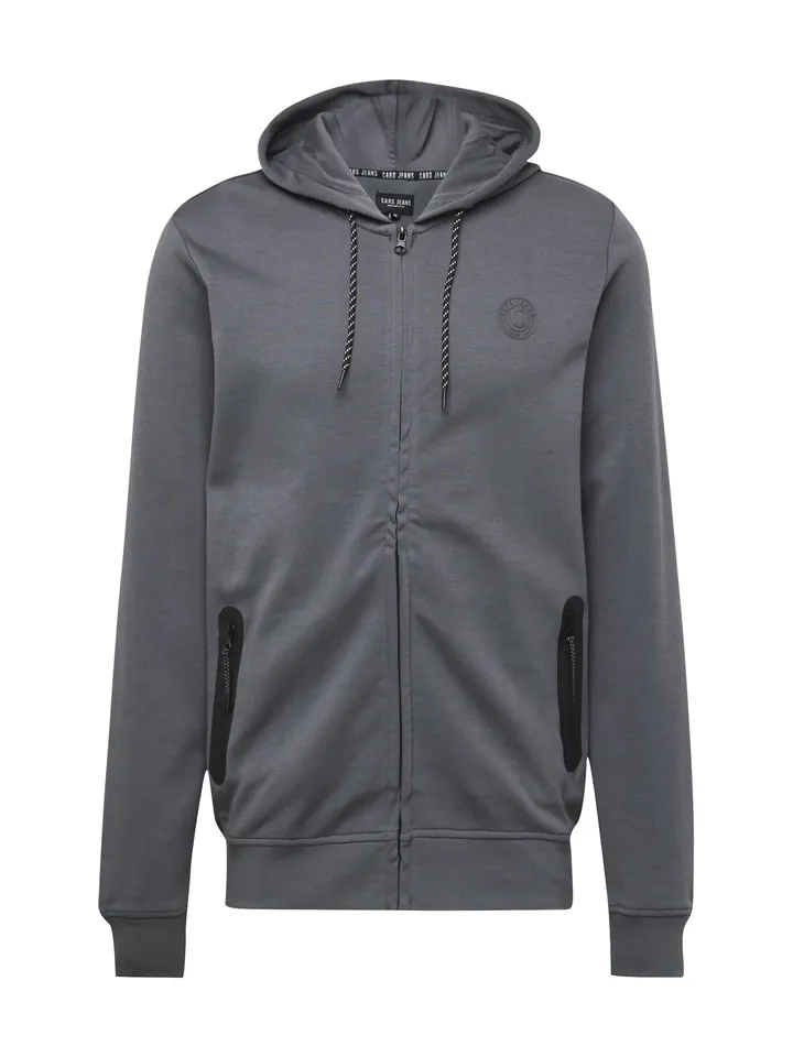 Cars Jeans Sudadera con cremallera 'ISCAR' gris