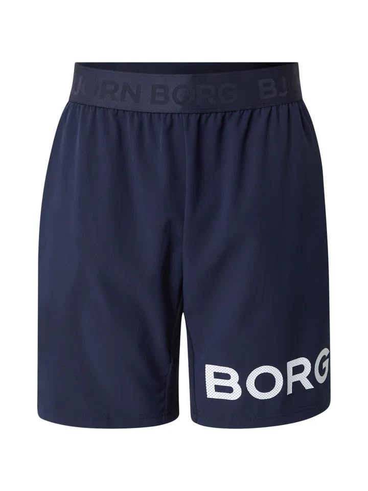 BJÖRN BORG Pantalón deportivo azul oscuro / blanco