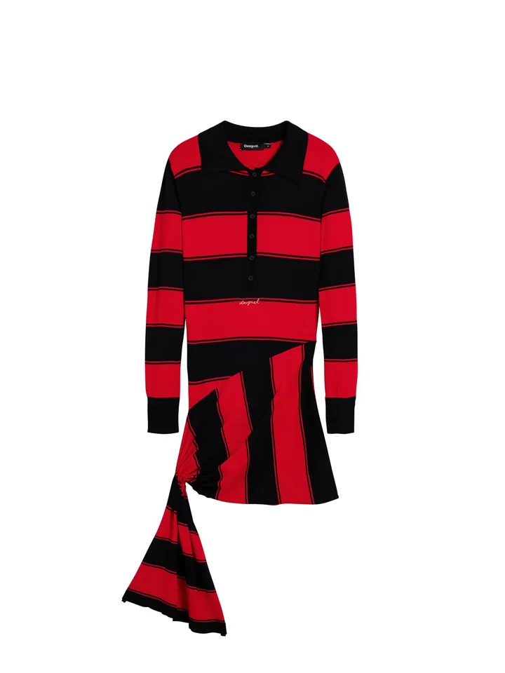 Desigual Vestido rojo / negro