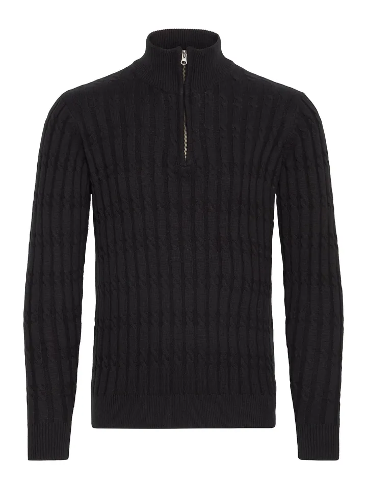 INDICODE JEANS Jersey 'Ricardo' negro