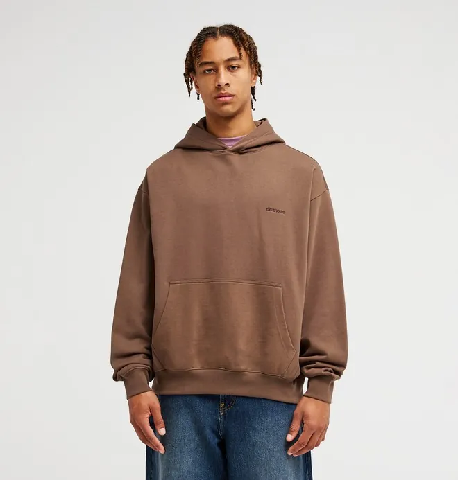 Flow Down - Sudadera con Capucha Marrón Hombre