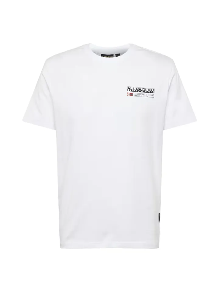 NAPAPIJRI Camiseta 'S-Kasba' rojo / negro / blanco