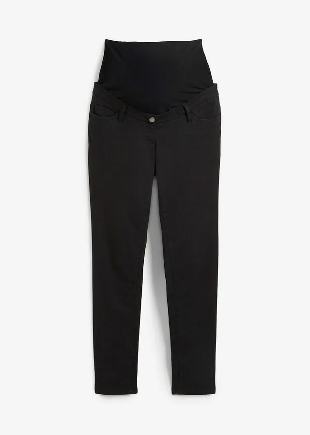 Pantalón premamá con material elástico y corte slim