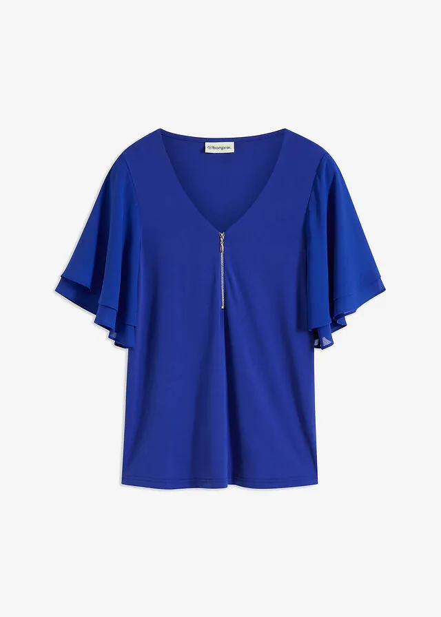 Camiseta con mangas de gasa