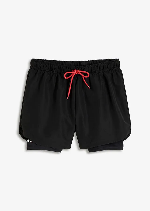 Pantalón corto deportivo ultraligero 2 en 1