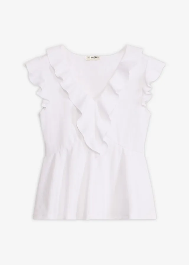 Camiseta con volantes