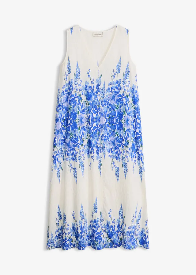 Vestido midi de fina mezcla de viscosa