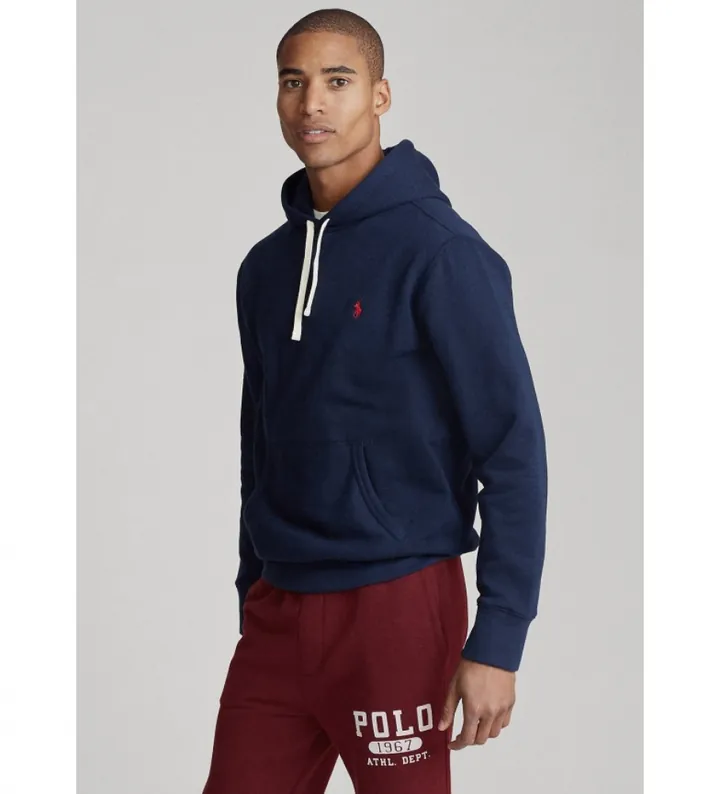Polo Ralph Lauren para hombre. 710766778007 Sudadera de Felpa con Capucha RL marino (L), Casual, Algodón, Poliéster, Manga larga