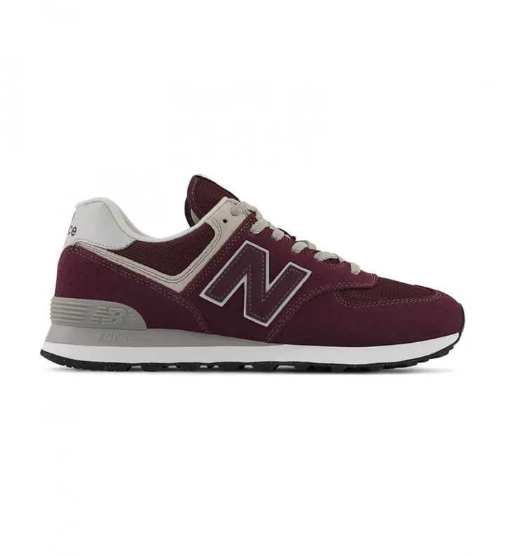 New Balance para hombre. ML574V3 Zapatillas 574 granate (40), Plano, Cordones, Casual