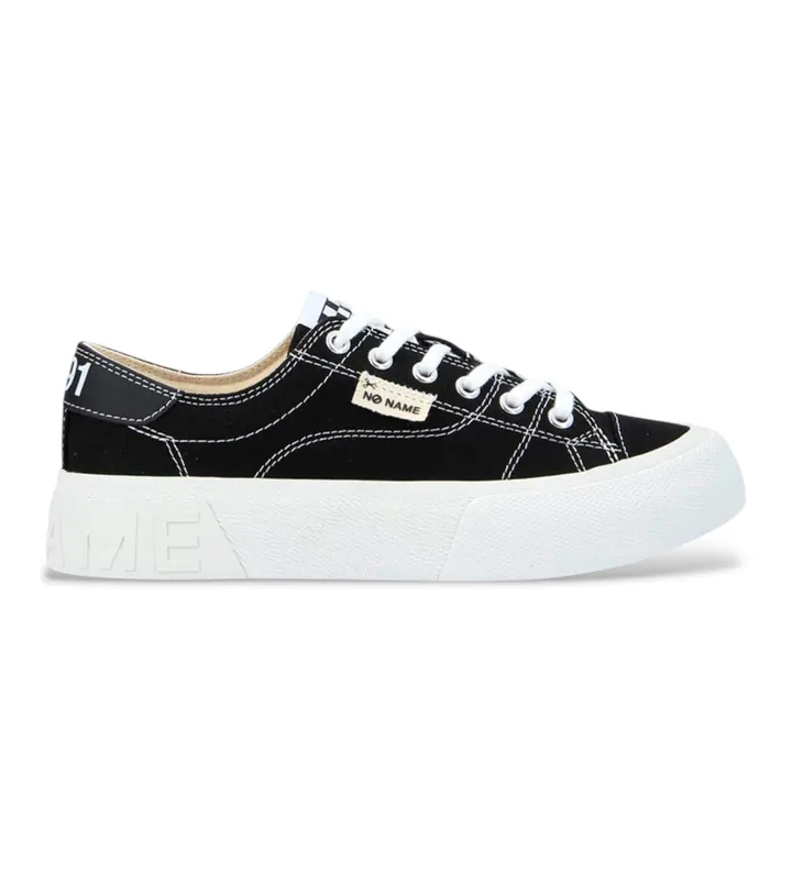 NO NAME para mujer. QNBCOD0 Zapatillas Reset Sneaker negro (37), Tela, Plano, Cordones, Casual