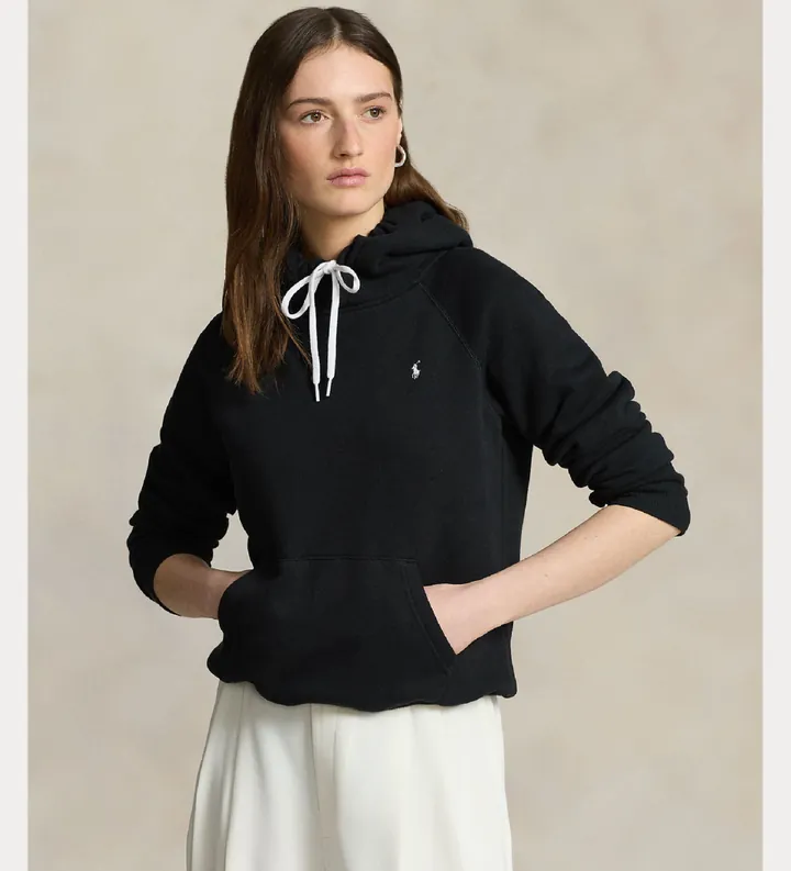 Polo Ralph Lauren para mujer. 211943007003 Sudadera casual negro (L), Algodón