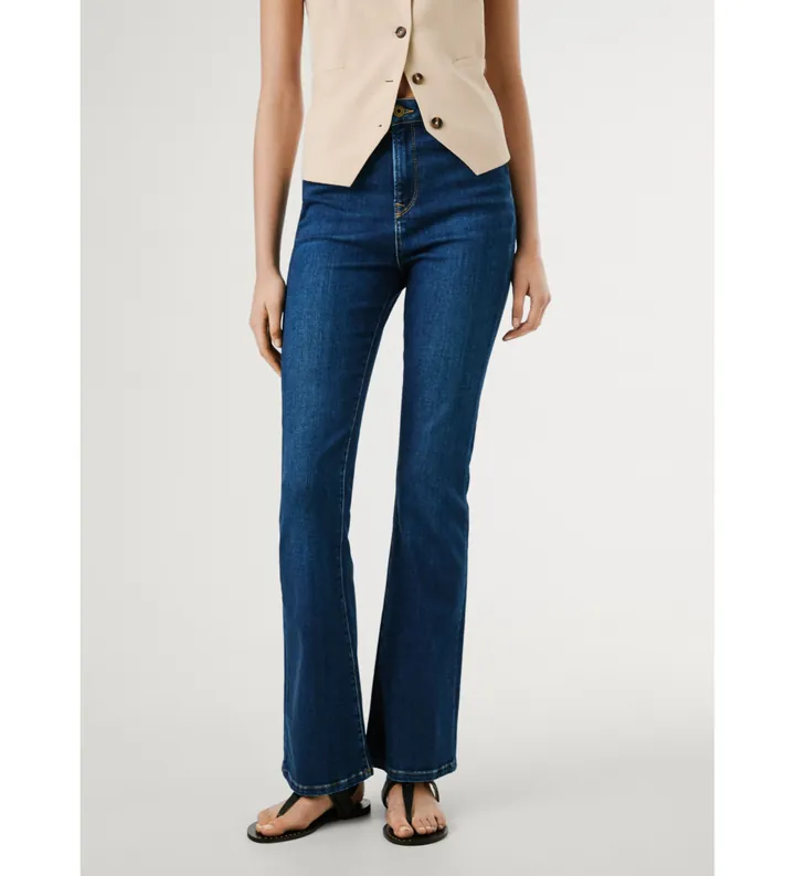 Pepe Jeans para mujer. PL2047335AB Jeans Flare Dion azul (25/30), Casual, Algodón, Denim