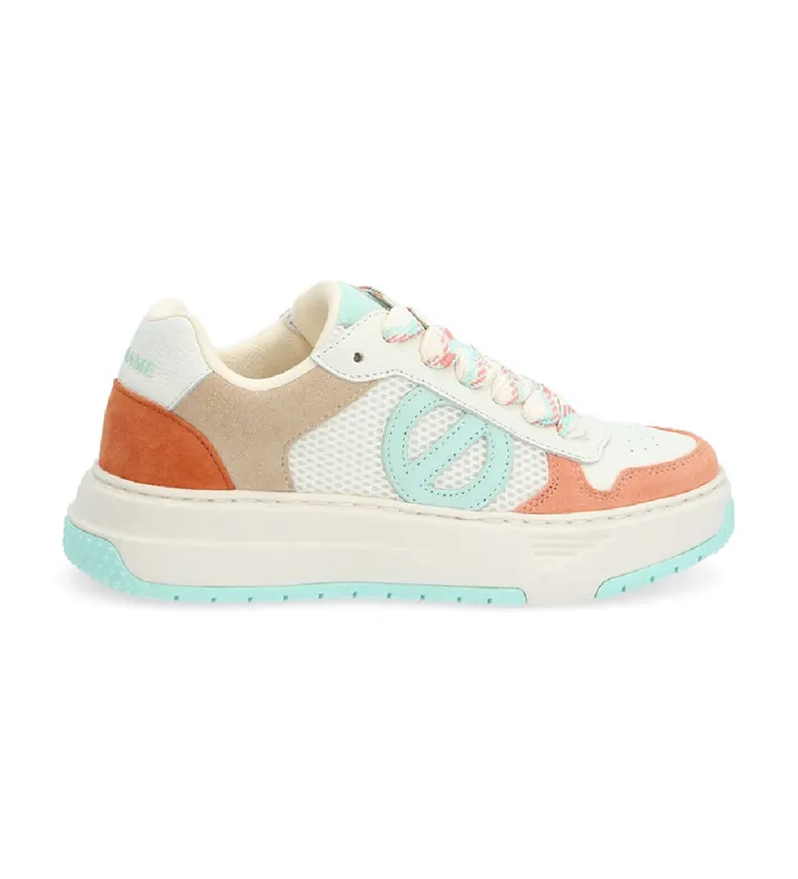 NO NAME para mujer. SNASSME Zapatillas de Piel Snassme multicolor (36), Plano, Cordones, Casual