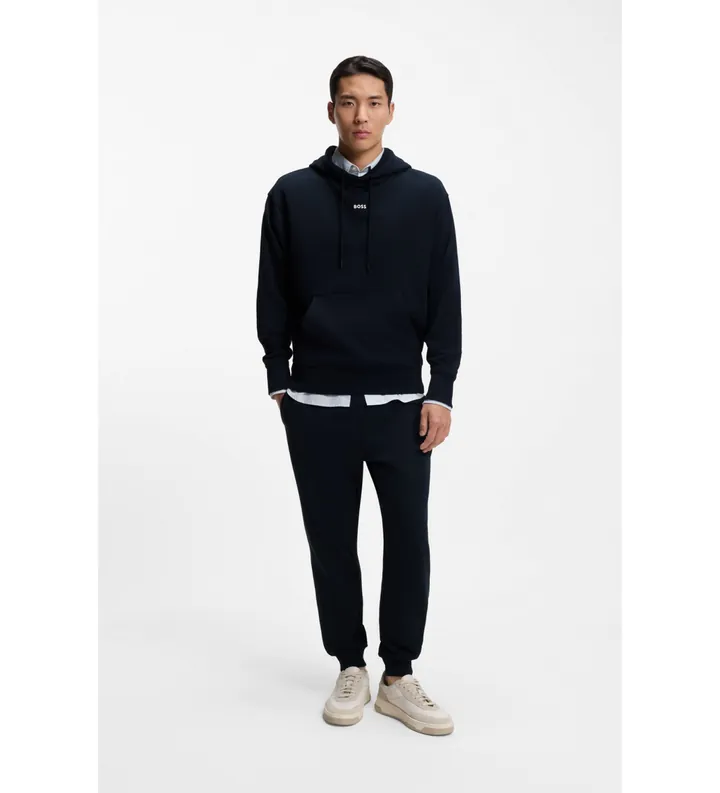 BOSS para hombre. 50541065 Chándal Wesmall marino (L), Casual, Deportivo, Algodón, Multideporte, Manga larga