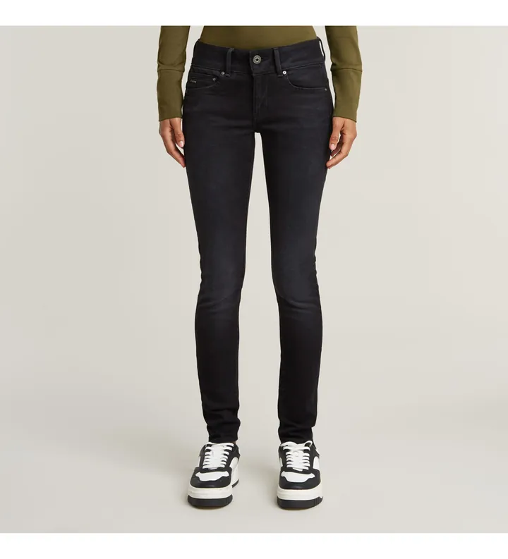 G-Star para mujer. 60883-C910-A799 Jeans Midge Cody Mid Skinny gris oscuro (27/32), Casual, Algodón, Denim