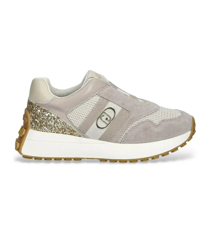 Liu Jo para mujer. BA6043PX380S3985 Zapatillas Lolo 21 Stone (36), Piel, Plano, Ninguno, Casual, Taupe