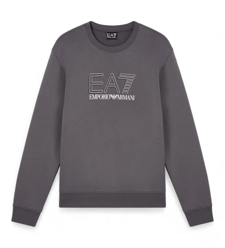 EA7 para hombre. 7M001322_AF10377 Sudadera Visibility M gris (3XL), Casual, Deportivo, Algodón, Sportswear, Multideporte, Manga corta