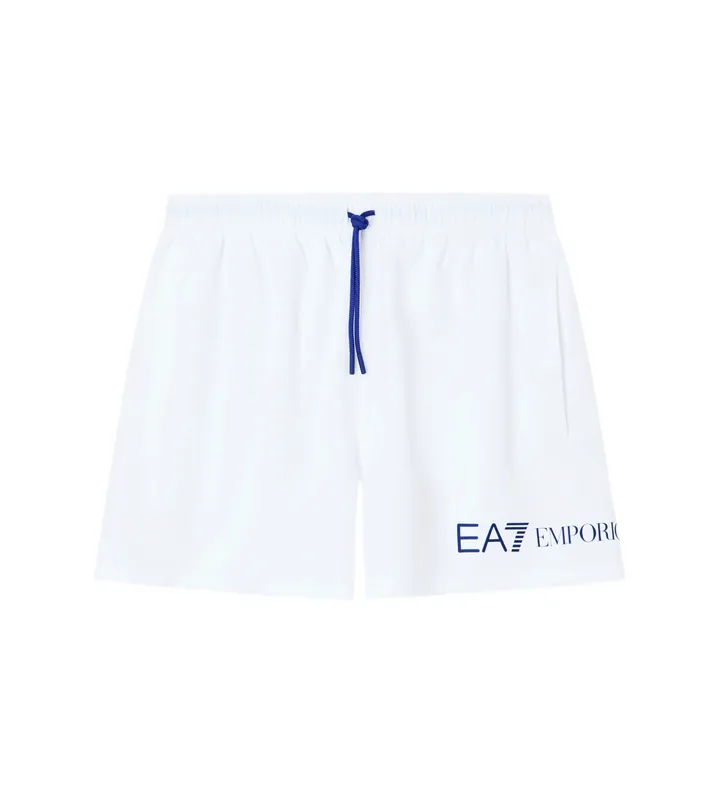 EA7 para hombre. 7M002000_AF13049 Bañador Water blanco (XL), Beachwear, Poliéster