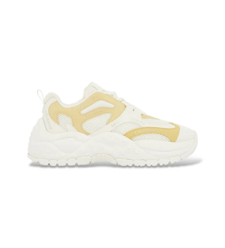 A|X Armani Exchange para mujer. XDX120XV708MZ744 Zapatillas chunky blanco (35), Tela, 3 a 5cm, Cordones, Deportivo
