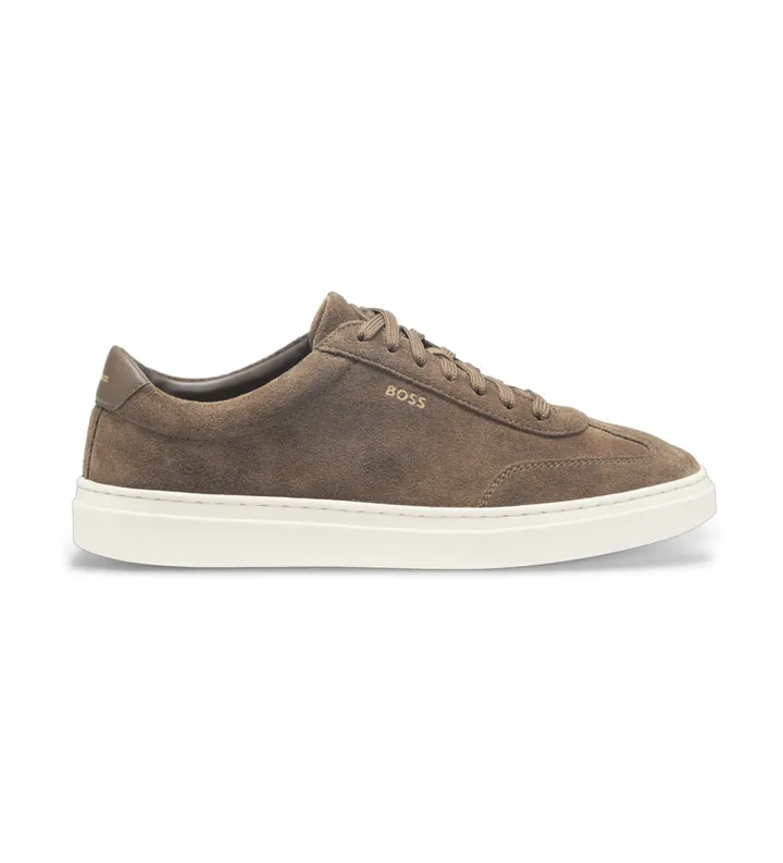 BOSS para hombre. 50554611 Zapatillas Kieran Tenn sdoBB beige (40), Plano, Cordones, Casual