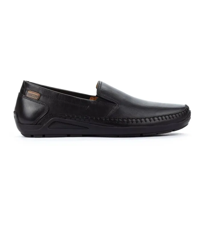 Pikolinos para hombre. 06H-5303 Zapatos de piel Azores negro (41), Plano, Ninguno, Casual