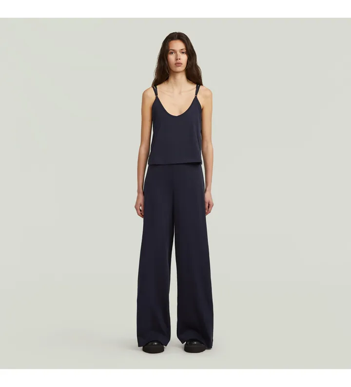 G-Star para mujer. D27874-D609-3873 Mono Spaghetti Strap Loose negro (M), Casual, Sin mangas / Tirantes, Algodón Orgánico, Sostenible