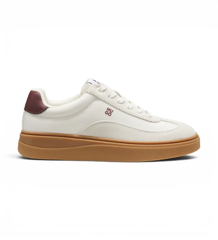 HUGO para mujer. 50569344 Zapatillas Lyzz Tenn blanco (36), Plano, Cordones, Casual