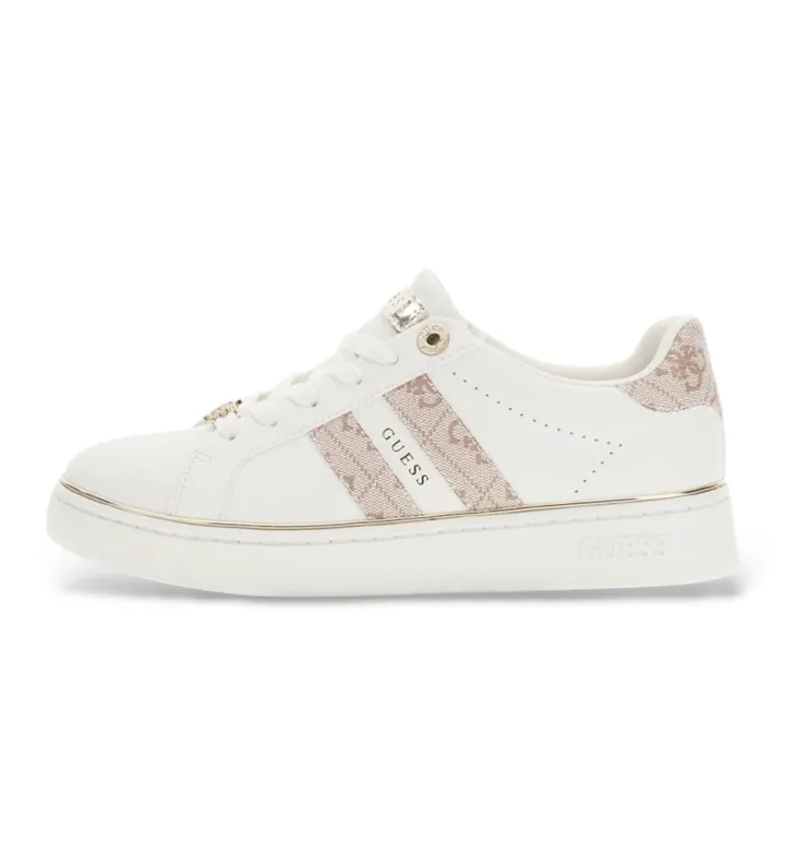 Guess para mujer. FLTBRLELE12 Zapatillas Barlie beige (36), 1 a 3cm, Cordones, Casual