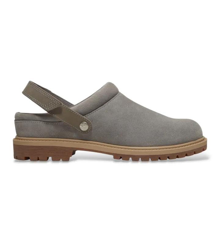 Timberland para mujer. TB0A2PSBEJR1 Zuecos de piel Premium gris (37 W), Plano, Ninguno, Casual