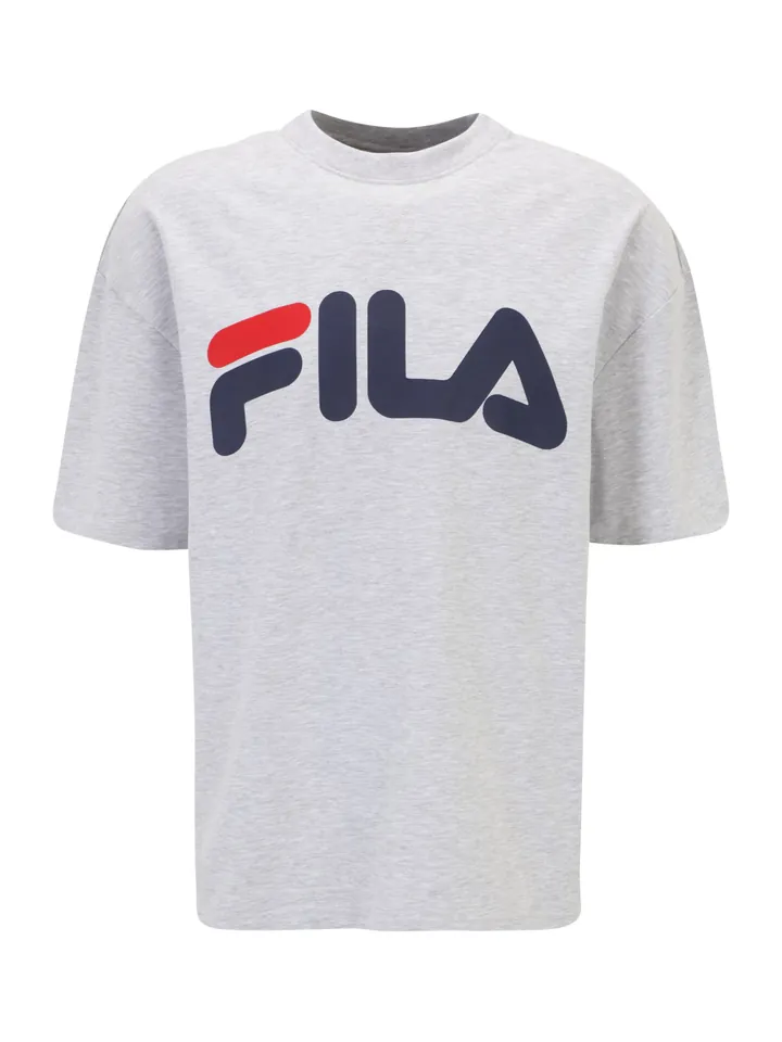 FILA Camiseta 'LOWELL' navy / gris moteado / rojo