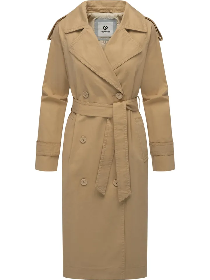 Ragwear Abrigo de entretiempo 'Longtrench' beige