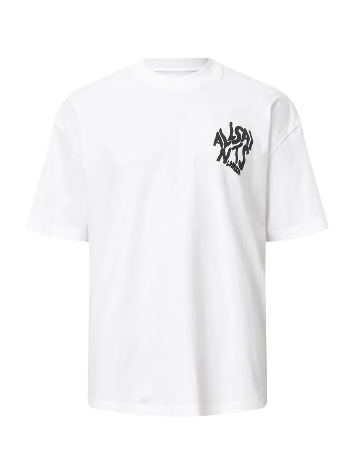AllSaints Camiseta  negro / blanco
