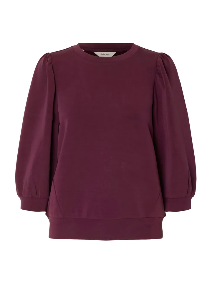 SELECTED Sudadera 'SLFTENNY'  berenjena