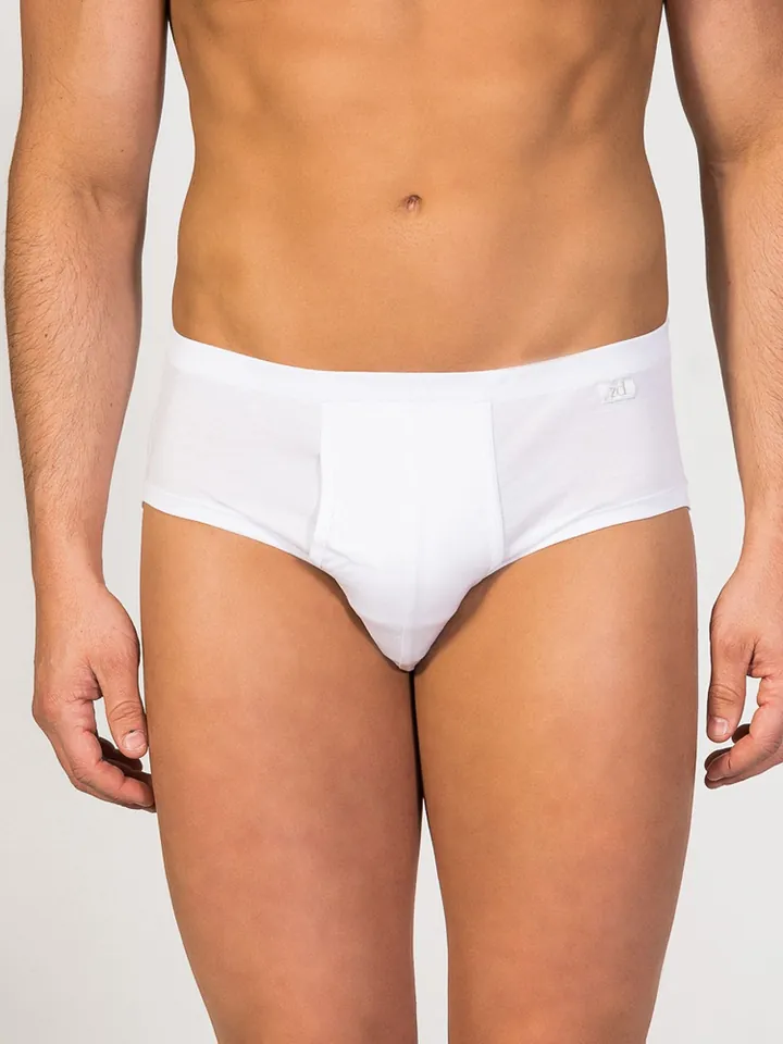 zd ZERO DEFECTS Braga 'Brummel 100% Mercerized Cotton'  blanco