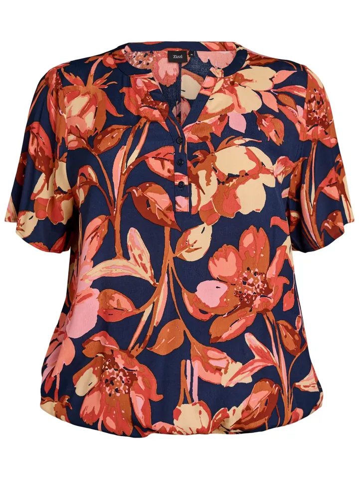 Zizzi Blusa 'VBELLA'  navy
