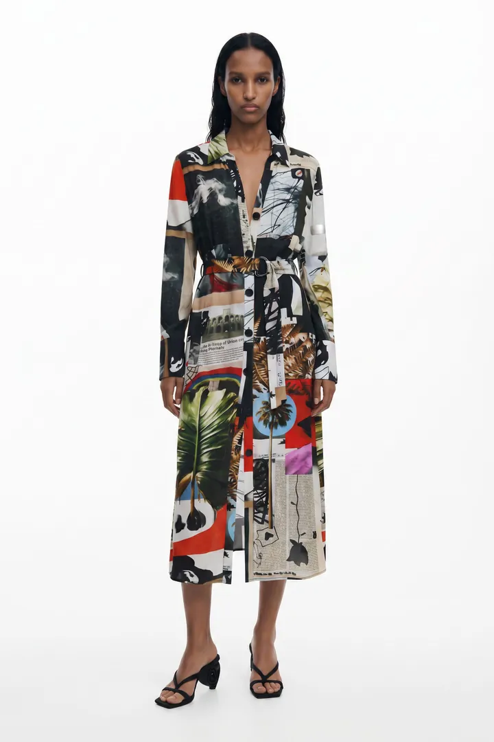 Desigual, Vestido diseñado por Mr. Christian Lacroix, Viscosa, L