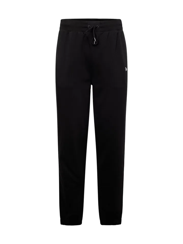 NEW ERA Pantalón 'ESSENTLS' negro / blanco