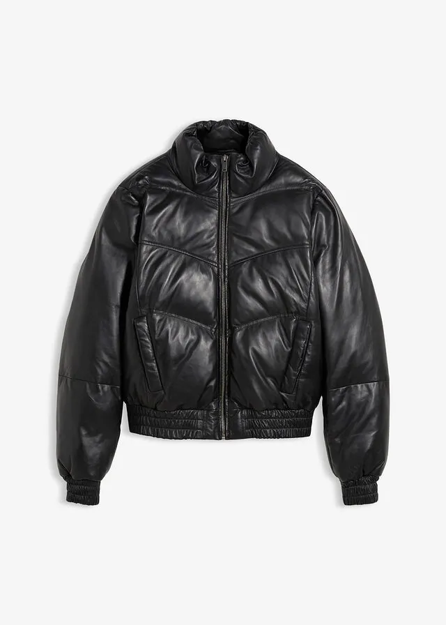Chaqueta acolchada de napa de cordero