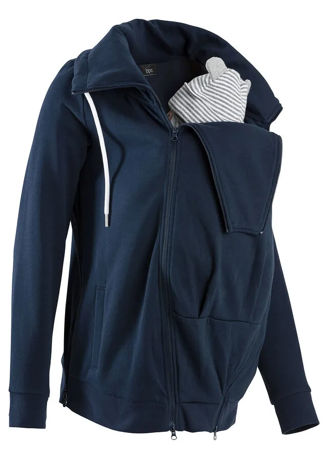 Sudadera premamá y chaqueta de porteo 3 en 1