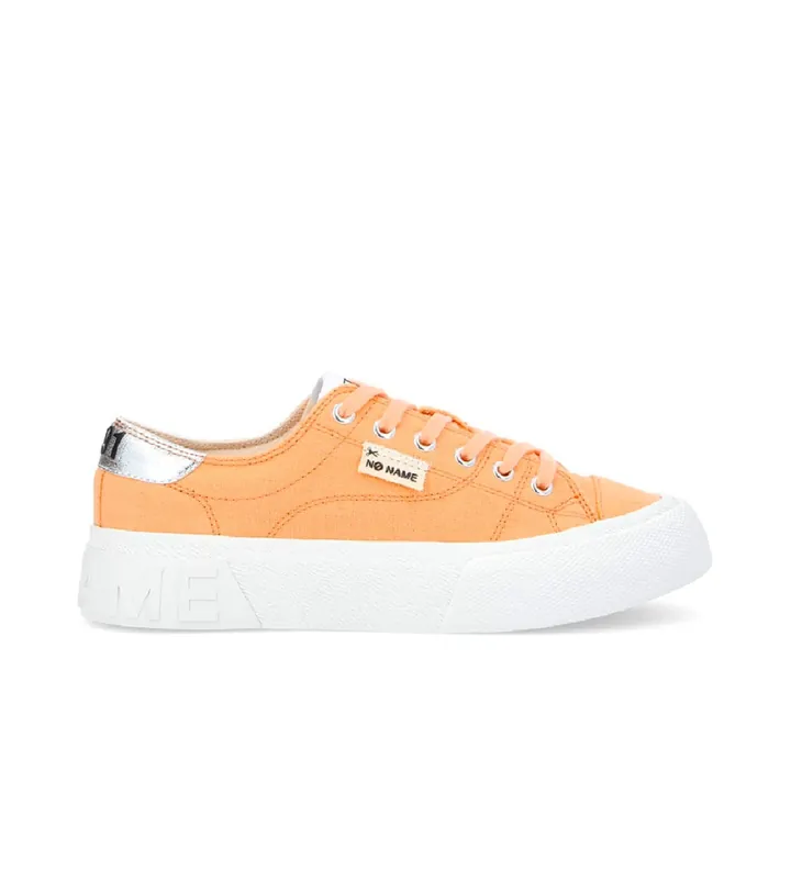 NO NAME para mujer. QNBCOD0 Zapatillas de lona con algodón reciclado Reset Sneaker naranja (36), Tela, Plano, Cordones, Casual