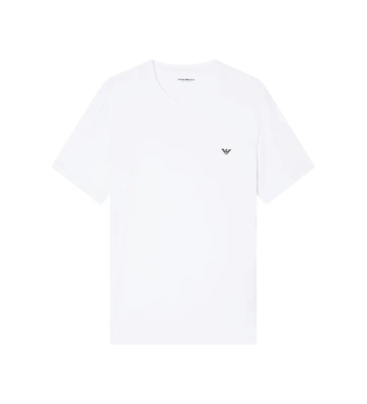 Emporio Armani para hombre. EM000379_AF14133 Camiseta Short blanco (L), Homewear, Algodón, Manga corta