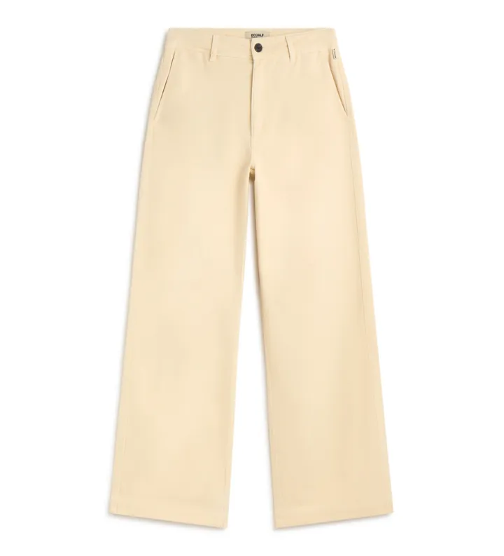 ECOALF para mujer. MCWGAPAVALLS0186S25-052 Pantalón Valls amarillo (38), Casual, Algodón, Sostenible