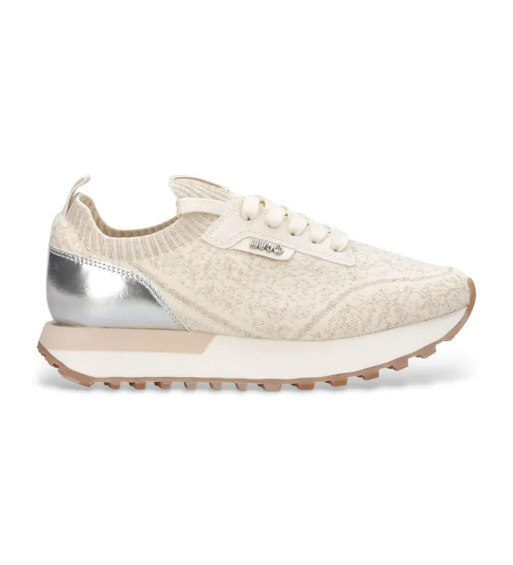 Liu Jo para mujer. BA6067TX525S1400 Zapatillas Evelyn 916 milk (41), Beige, 1 a 3cm, Cordones, Casual
