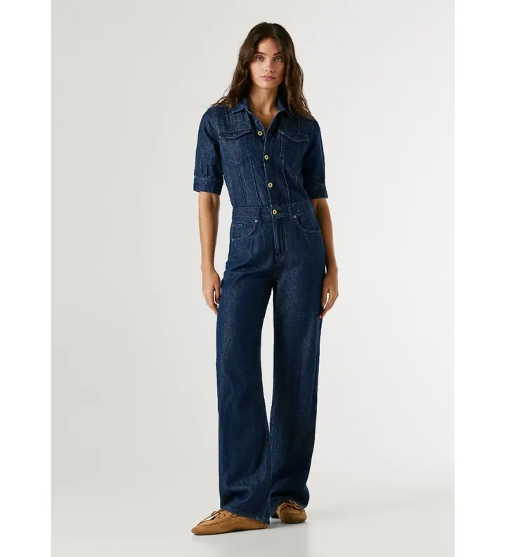 Pepe Jeans para mujer. PL2300013 Mono Evie denim azul (M), Casual, Algodón