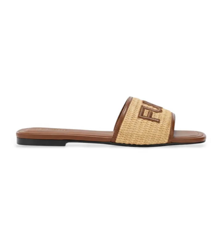 Furla para mujer. YL55BRE-BX4561 Sandalias de piel Brezza marrón (36), Plano, Ninguno, Casual
