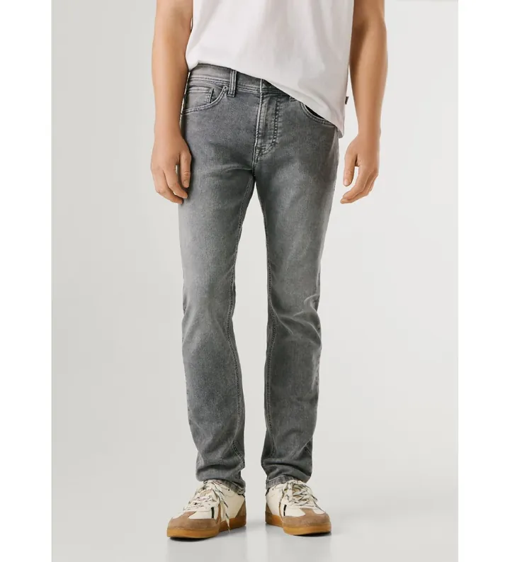 Pepe Jeans para hombre. PM20738988UG Jeans Slim Gymdigo gris (28/32), Casual, Algodón, Denim