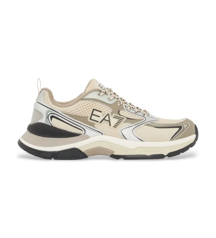 EA7 unisex. X8X249_XK446 Zapatillas Predator beige (36 2/3), Plano, Cordones, Casual
